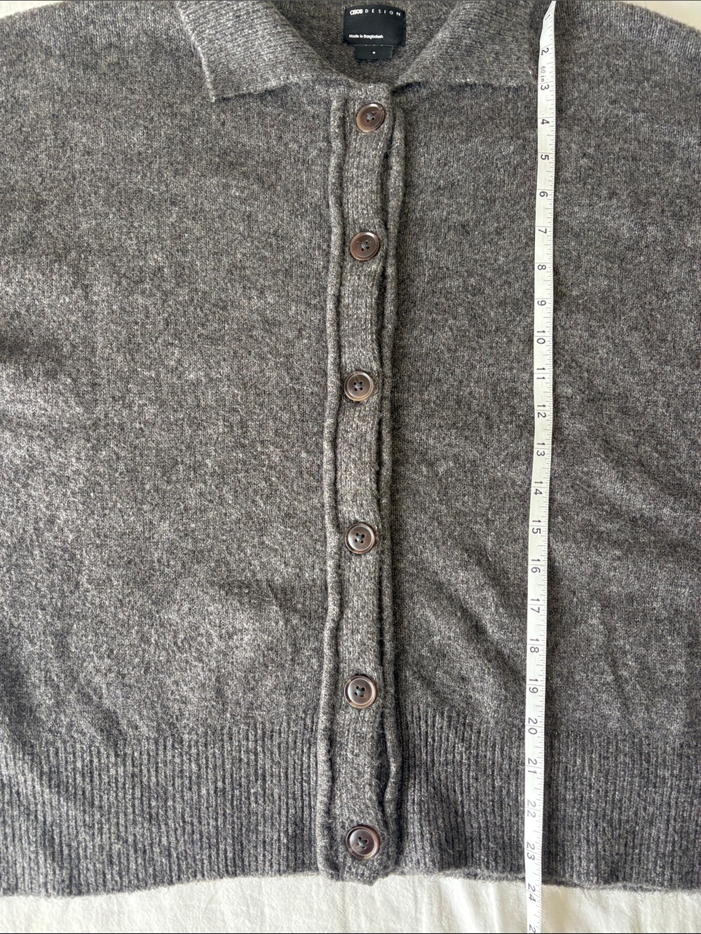 ASOS Button-Front Collared Sweater - Picture 5 of 6